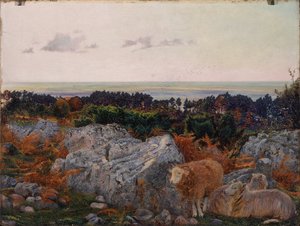Morecambe Bay vanaf Warton Crag door Daniel Alexander Williamson